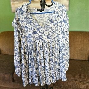 Rachel Zoe L long tunic top